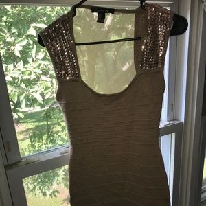 Forever 21 Gold Dress